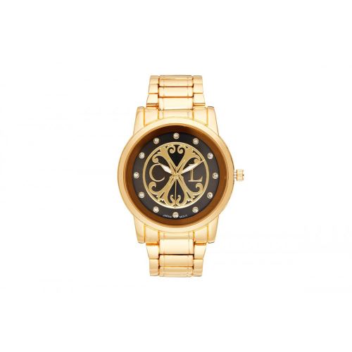 Montre Femme CXL à Quartz Cadran Doré/Noir 34 mm Et Bracelet Doré En Alloy CXLS18026