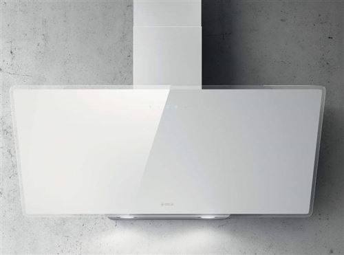 Elica Shire WH/A/90 monté muraux B Blanc – Hotte (mural, canalizado, B, LED, blanc, toucher) [Classe énergétique B]