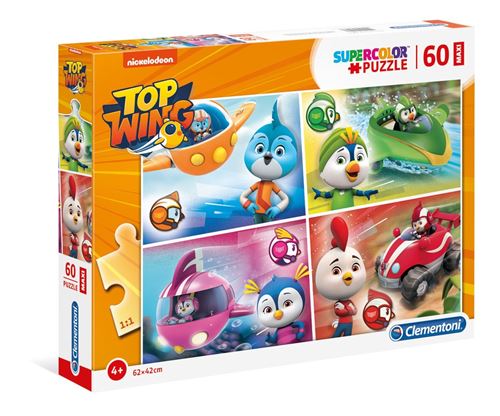Clementoni puzzle Top Wings Racing 60 pièces