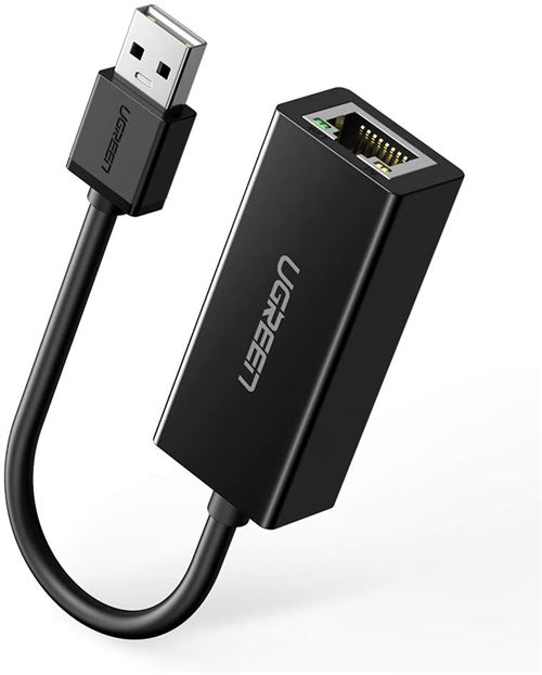 Adaptateur réseau USB 2.0 vers RJ45 Ethernet USB Réseau à 100Mbps