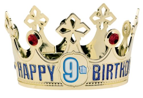 Amscan couronne de fête Happy Birthday or 9,5 cm