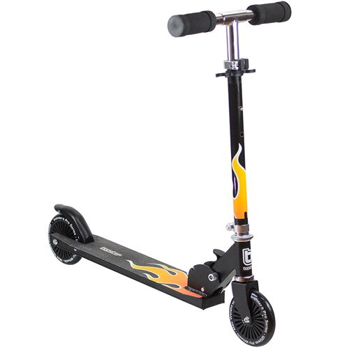 Trottinette 2 roues pliables bopster – flammes