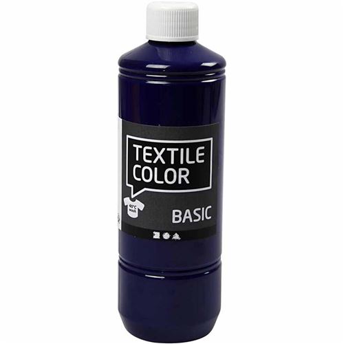Creotime peinture textile Basic 500ml bleu brillant