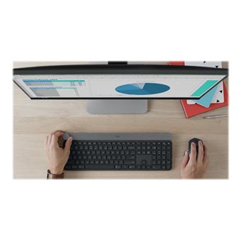 Logitech Craft Advanced with Creative Input Dial - Clavier - rétroéclairé - Bluetooth 2.4 GHz - International US - 1