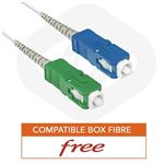 Linéaire : Câble de fibre optique SC-APC/APC - 30 m