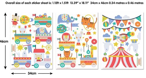 Walltastic 44968 Stickers Muraux theme Cirque