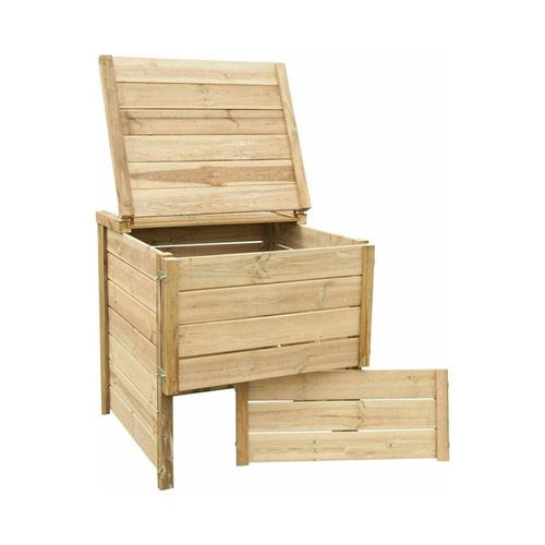Sauvegarde58 Composteur 650 Litres En Pin Traite Composteurs