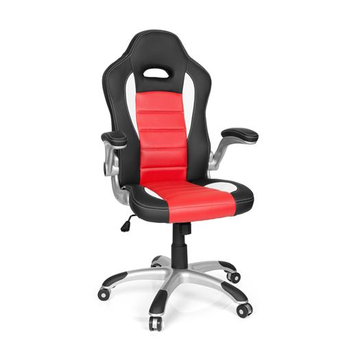 Chaise gaming / Chaise de bureau GAME SPORT rouge / noir hjh OFFICE