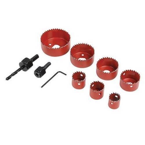 Coffret scies-cloches 11 pi&egrave;ces - D.21 - 64 mm - 633479 - Silverline