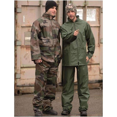 Ensemble pluie Mil-Tec - Vert - M