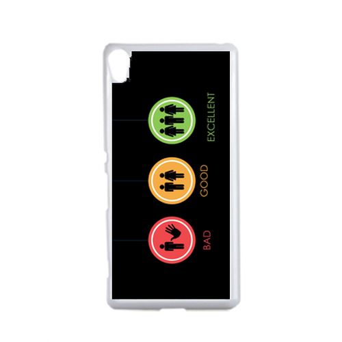 Coque Logo Women Bad Good Feu Tricolor Compatible Sony Xperia Performance Transparent