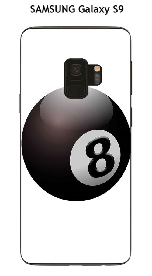 Onozo - Coque SAMSUNG Galaxy S9 design Boule de billard n° 8 porte bonheur