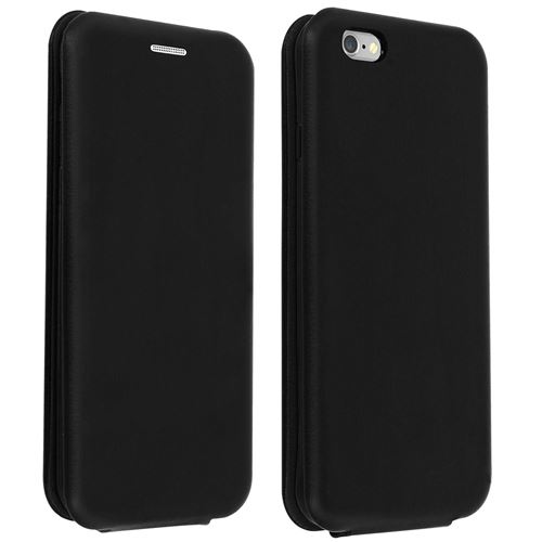 Étui pour iPhone 6 / 6S Protection avec Clapet vertical Porte-carte Noir