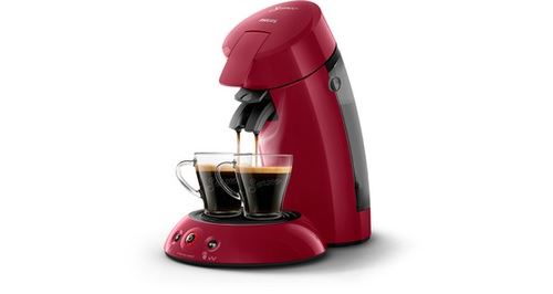 Cafetière à dosette PHILIPS HD6554/92 ROUGE 2 TASSES
