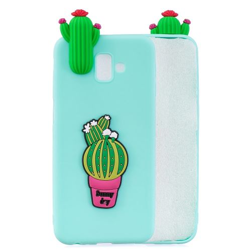 Coque en TPU impression de motifs de poupées mignonnes en 3D cactus pour votre Samsung Galaxy J6 Plus J610F/J6 Prime