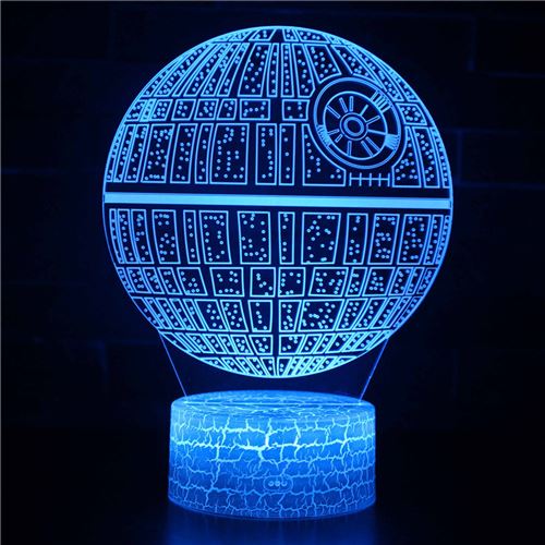 Lampe 3D Tactile Veilleuses Enfant 7 Couleurs avec Telecommande - Star Wars #184