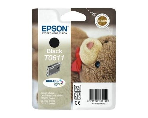 Epson Ourson Cartouche Noir C13T06114010 (T0611)