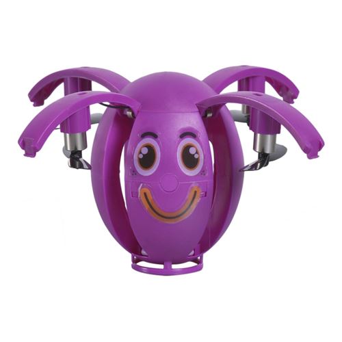 Mini Drone Enfant Smartphone Bluetooth 40 Stickers - Bigben Egg One Violet