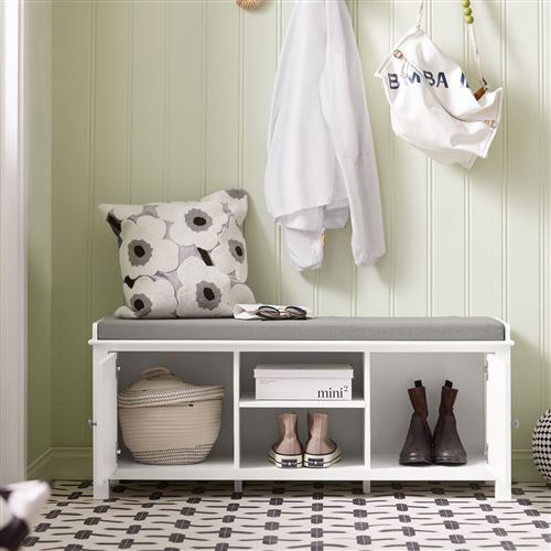Banc de Rangement Commode à Bottes Chaussures FSR35-W SoBuy®