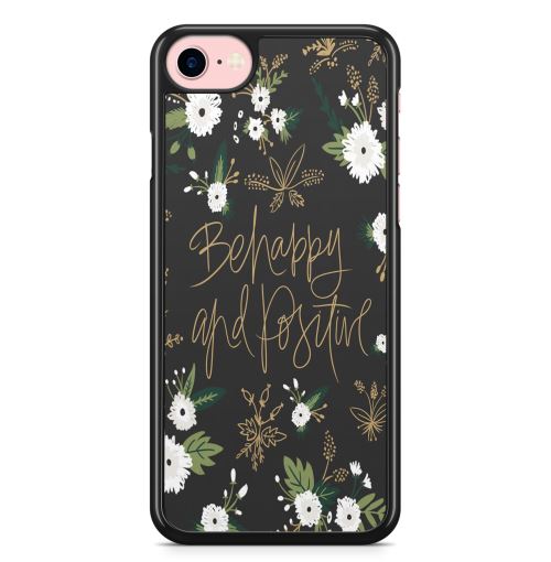Coque Fifrelin pour iPhone 6 PLUS et iPhone 6S PLUS Be happy and positive Citation