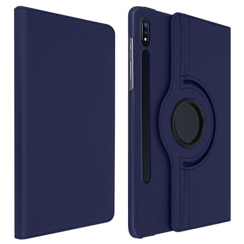 Avizar Étui pour Samsung Galaxy Tab S7 11.0 et Tab S8 Fonction Support Rotatif 360° Bleu Nuit