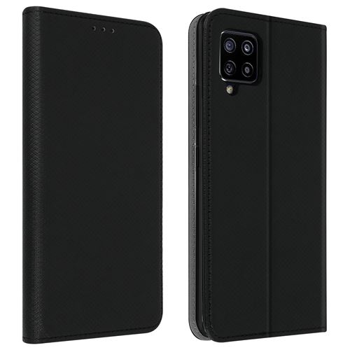Avizar Étui pour Samsung Galaxy A42 5G Protection avec Porte-carte Fonction Support Noir