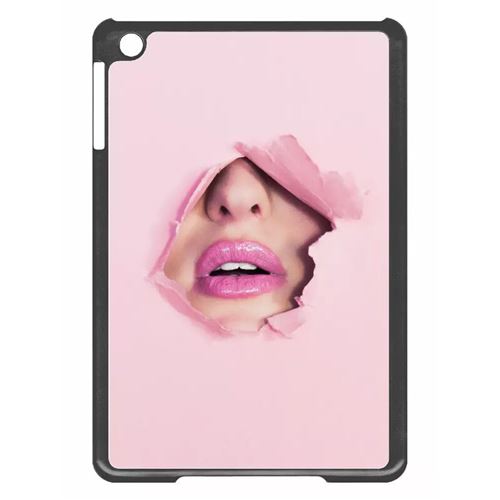 Coque tablette My-Kase pour iPad mini - papier bouche - Noir