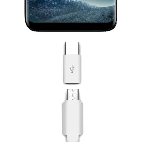 Adaptateur et convertisseur Ineck ® Adaptateur micro-USB Femelle vers USB-C  Mâle - connecteur USB C vers Micro USB pour charger smartphone