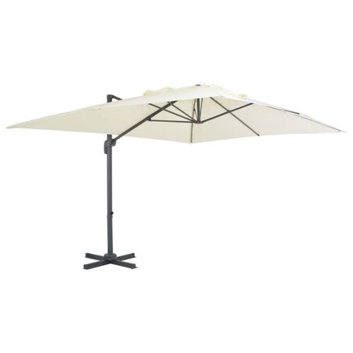 Vidaxl - Ombrellone A Sbalzo Con Palo In Alluminio 400x300 Cm Sabbia