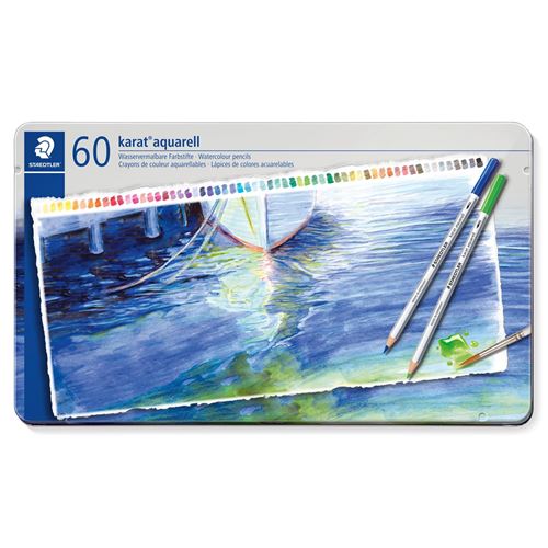 Crayons de couleur aquarellables beaux-arts Staedtler Multicolore