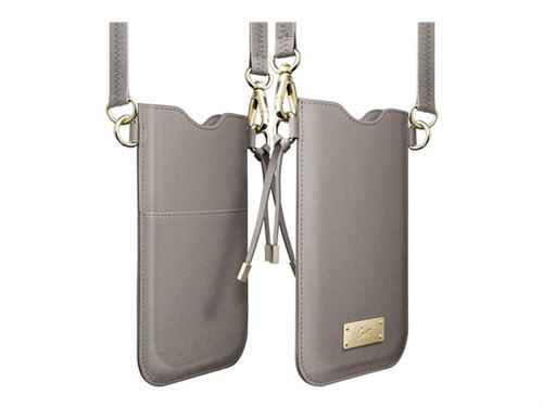 Laut PRESTIGE Necklace - Etui voor mobiele telefoon - Saffiano leer - taupe - 6.5 - voor Apple iPhone 11 Pro