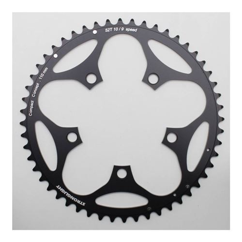 Stronglight Noir Plateau Route 5Bra 52Dts D.110 Compact Exterieur Dural Type Shimano - Image 1