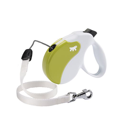 Comparer les prix de Ferplast Laisse rétractable pour chiens AMIGO CORD LARGE, cordon rétractable, 5 mètres, max 50 kg, Blanc