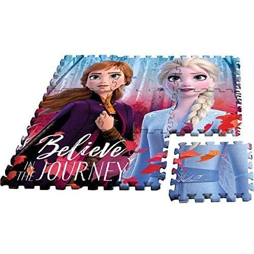 Kids Licensing tapis de puzzle Filles congelées 90 x 90 cm EVA 9-pièces