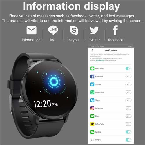Montre Connectée Homme Sport avec Appel: 1,42'' HD Écran Tactile Smartwatch  avec 20 Modes Sportifs IP68 Étanche Sommeil Calorie Cardiofréquencemètre et  Lecteur Musique Compatible avec Android iOS : : High-Tech