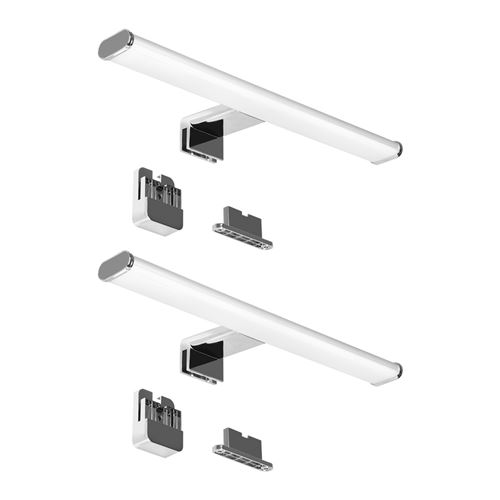 Luminaires Appliques Murale IP44 de LED 8W pour sur Miroir Meuble Maquillage Salle de Bain 40 CM Longueur de Lampe Luminosité 700Lm Blanc Naturel 4000K Pas Dimmable Lot de 2 de Enuotek