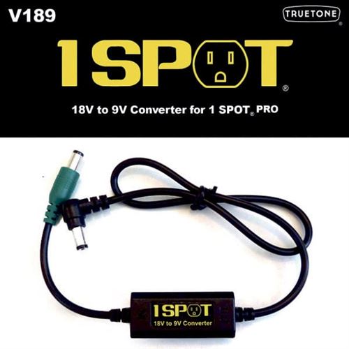 Truetone V189 cable - Convertisseur 18 volts à 9 volts.