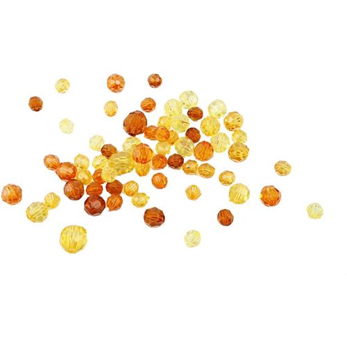 Creotime perles facettées mélange jaune 45 g