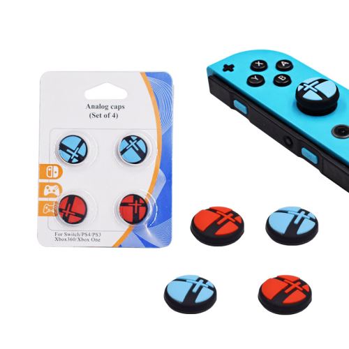 Oem Pack De 4 Caps En Silicone Pour Nintendo Switch Joy-Con Super Smash