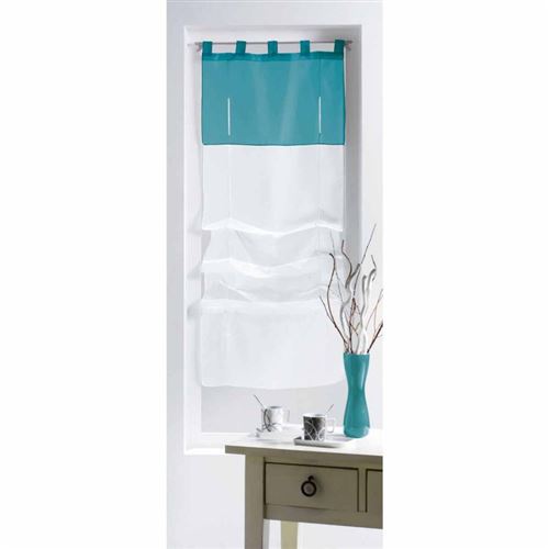 Paris Prix - Store Voilage magik 90x180cm Lagon