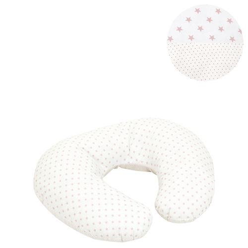 Cambrass coussin d'allaitement petit star rose 58 x 45 cm