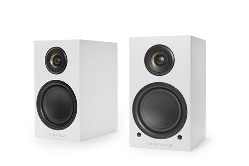 Station d'accueil iPod et MP3 – Triangle élara ln01 a Blanc mat – Enceinte sans fil Hi-Fi bluetooth (par paire)