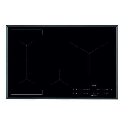 Aeg Ike84445Fb - Table De Cuisson à Induction - 4 Plaques De Cuisson - Niche - Largeur : 75 Cm - Profondeur : 49 Cm - avec Cadre Biseauté - Noir