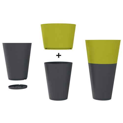 Pot de fleur design tokyo 36 grosfillex