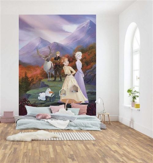 KOMAR Papiertapete »Frozen spring is coming«, Breite: 184 cm, inkl. Kleister - bunt