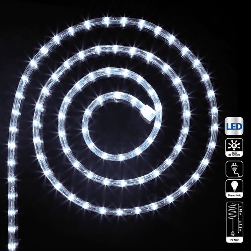 Féérie Lights & Christmas - Guirlande tube LED d'extérieur - 18 m. - Blanc froid