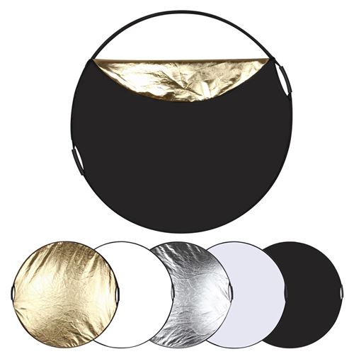 110Cm 5-In-1 Portable Pliable Multi-Disc Photographie Lumière Photo Réflecteur BT201