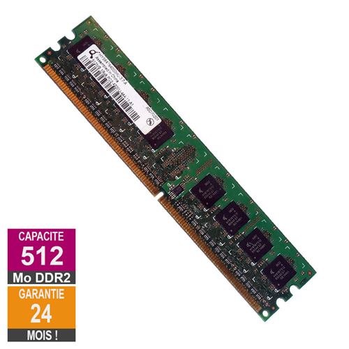 Barrette Mémoire 512Mo Ram Ddr2 Infineon Hys64T64000Hu-3.7-A Dimm Pc2-4200U