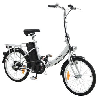 Vidaxl Velo Electrique Pliable Et Pile Lithium Ion Alliage D Aluminium Velo Electrique Achat Prix Fnac