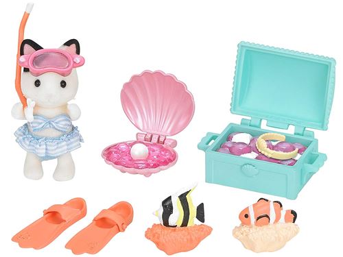 Sylvanian Families - 5230 - Chasse Au Trésor Aquatique Et Figurine
